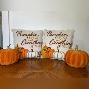 Pumpkin Spice Fall Pillows